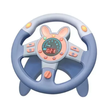 2024 Educational Kids Activity Simulation Driving Game Toys 360 Degrees Rotation Plastic Toy Steering Wheel for Baby