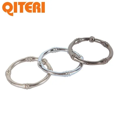 High Quality Customization Decorative Zinc Metal Shower Curtain Rings Chrome