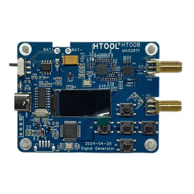 HT008 RF Signal Generator 23.5MHz-6GHz Dual Output High Performance RF Signal Transmitter with -25dB Power Adjustment