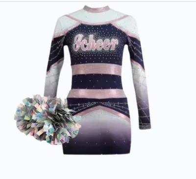 Custom Purple Cheer Uniforms Sets Package: Girls/Boys/Toddler Sizes Available Wholesale Cheerleading Uniforms Pink