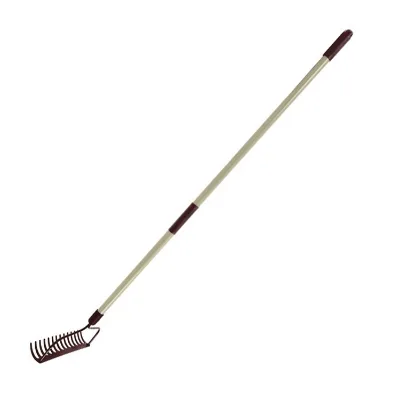 Winslow & Ross Heavy Duty Bow Rake 14 Teeth Carbon Steel Head Fiberglass Handle Garden Cultivator Tools