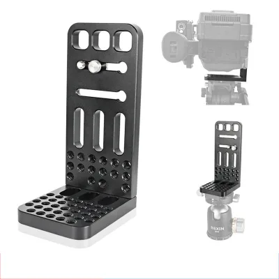 NSH Universal Vertical Clapper L Bracket for DSLR Stabilizer PTZ Quick Release Plate Camera Accessories