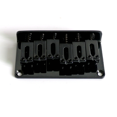 Guitar Parts Black 6 String Fixed Hard Tail Guitar Bridge for Guitar