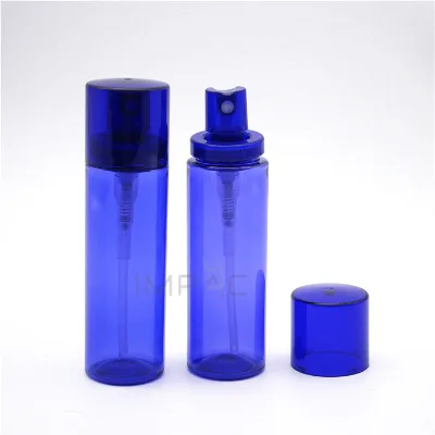 Dark Blue Empty Plastic Room Spray Bottles with Water Mist Sprayer