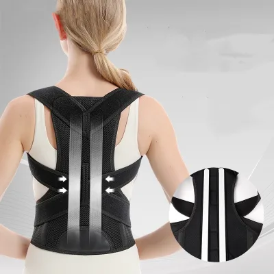 Orthopedic Posture Corrector Upper Spine Support Shoulder Back Brace Neoprene Provides Pain Relief Protection