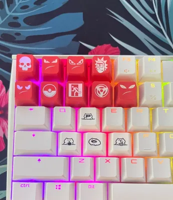 Custom Gaming Style ESC R4 Height ABS Mechanical Keyboard Keycaps Set