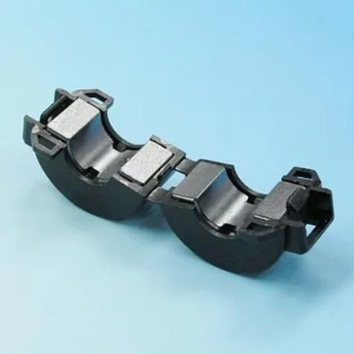 EMI Suppressor Snap-on Ferrite Cores will provide common-mode filtering for multi-strand cables and differential mode filtering
