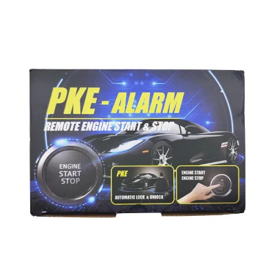Two Way Push Button Start Stop Engine Mobile Phone App with BT PKE Keyless Car Alarm System Control Ignition