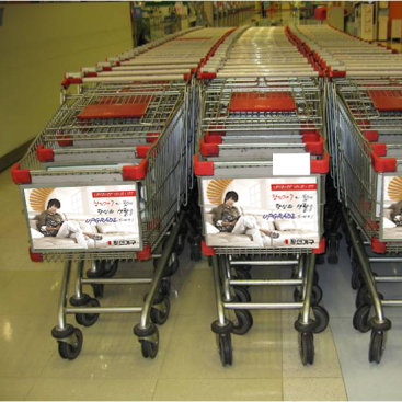 4 Wheeled Shopping Trolley Supermarket Shopping Cart Trolley Metal Shopping Trolley Foldable Wheel Cart