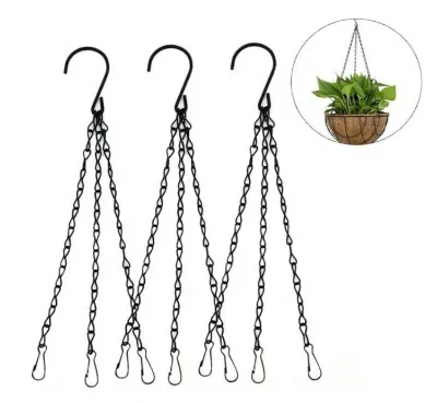 Hanging Chain with Clips,Garden Flower Pot Plant Hanger Metal Hanging Basket Chains Planters Bird Feeders Lanterns Ornaments