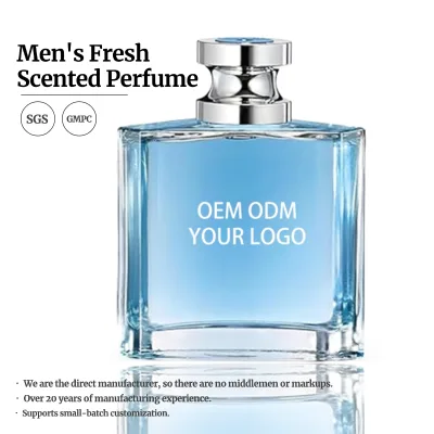 Private Label Men's Perfume Eau De Toilette Fresh Woody Scent Long Lasting Gentle Fragrance Custom Logo Men Cologne OEM ODM