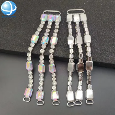 Stunning Diamonds Salt-resisting Bikini Chains 3 Rows AB Acrylic Connector Buckle Swimwear Hip Chains Decoration