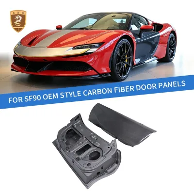 OEM Style Dry Carbon Door Panel Assembly for Ferrari SF90 Stradale Spider