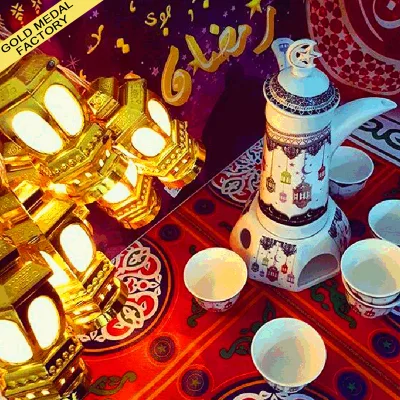 Eid Mubarak Muslim Islam Eid Party Supplies 2024 Ramadan Lantern Led Lights Ornament Eid Moubarak Karte Decorations Aid Mubarak
