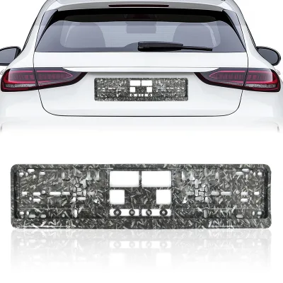 Cross-border Best-selling European Standard Carbon Patterned License Plate Frames