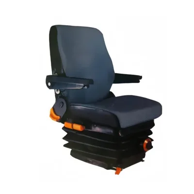Suspension Seat Adjustable Backrest Headrest Armrest, Forklift Seat With Slide Rails, Foldable Heavy Duty for Tractor