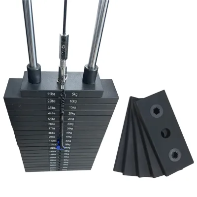 235LBS Commercial Use Gym Use Fitness Strength Weight Plate Weight Stack  with Accessories