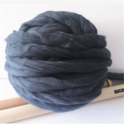 Giant Wool Yarn 19 Microns Wool Arm Knitting Blanket Scarf
