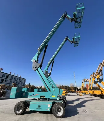 JIUBANG 28 Meter High-Altitude Work Platform Boom Lift Core Engine Motor Components 300kg Capacity Fully Hydraulic System 1 Year
