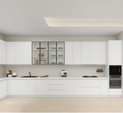 Minimalist White Kitchen Cabinetry: Sleek Storage for Modern Culinary Spaces