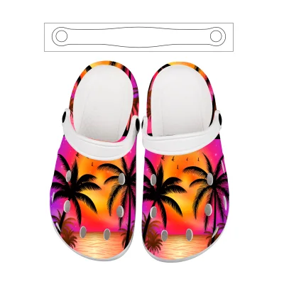 Good Quality Summer Platform Classic Clog Charms Customized Printing Men Eva Garden Beach Shoes Slippers for Unisex