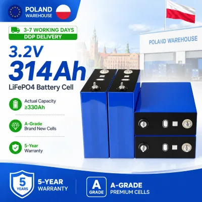 EU Stock Cornex 3.2V A-Grade 314Ah 330Ah Lifepo4 Battery Cell 8000 Cycles Lithium Ion Cells for DIY Energy Storage Battery Pack