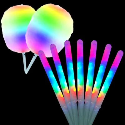 Hot Selling Colorful LED Cotton Candy Glow Stick for Festive and Fun Party Atmosphere Glow Stick Light