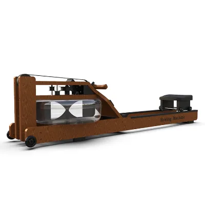 Professional Wood Rower Rowing Machine with LCD Monitor Home Use Fitness Equipment at Factory Price