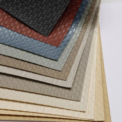 IN Stock Luxury Modern Wall Decoration Plaid Pattern Waterproof Fabric Backed Vinyl Pvc Wallpaper Wallcovering for Hall