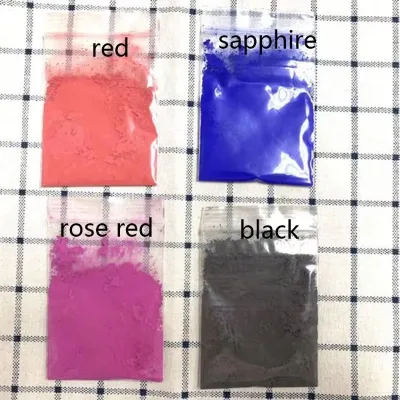 Color-changing Powder Decolorizes at 60 ℃ and Recovers Color at -10℃; Color-changing Powder Is Irreversible.