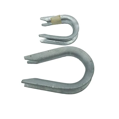 High Quality Metric ANSI/ASME Model HDG Finish Prevent Wear Enhance Durability Guy Wire Thimble