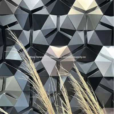 Wall decor Concrete 3D Bricks Tiles Uhpc fireproof for Mall Showroom Villa Indoor Outdoor Wall eco-friendly YEAH 225*260*20mm