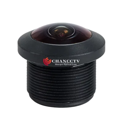 Low Profile 0.98mm 1/3" M12 Mount 210 Degree Fisheye Lens with IR Cut Filter