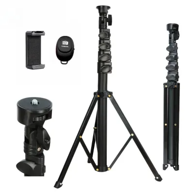 Easy to Use 63 Inch Tripod for Cell Phone Camera Phone Tripod With Remote and Phone Holder Portable Tripod for Video Recording