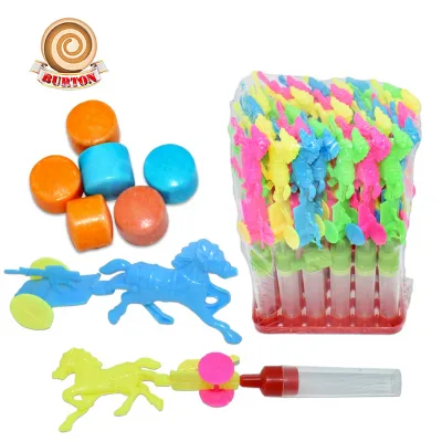 Wholesale Plastic Horse Car Shape Tablet Hard Candy Promotional Toys with Fruit Flavor 24 Months Shelf Life Burton OEM/ODM