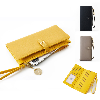 Custom PU Leather Ladies Wallet Keychain Wallet Designer Pu Purse Ladies Card Holder Cash Envelope Pocket Handbags Wallet
