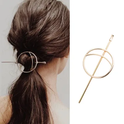 European and American style creative metal new fairy round hollow alloy hairpin