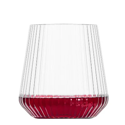 14OZ Tritan PET Striped Cup Plastic Wine Glasses for Wine Juice Plastic Boxes