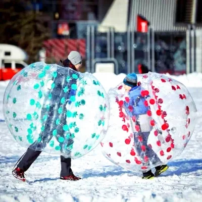 2026 Commercial Bubble Soccer Balls TPU Inflatable Bumper Human Zorb Ball for Snow Team Building & Winter Events