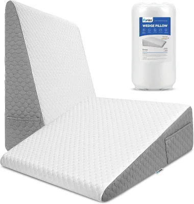 7.5" Wedge Pillow for Sleeping Bed Wedge Pillow for After Surgery Triangle Elevated Pillow Wedge for Acid