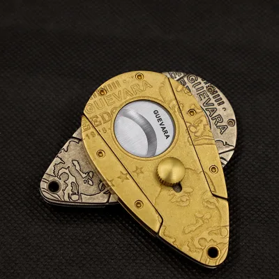 Butterfly Cigar Cutter with Lock System Stainless Steel Blade Cigar Knife