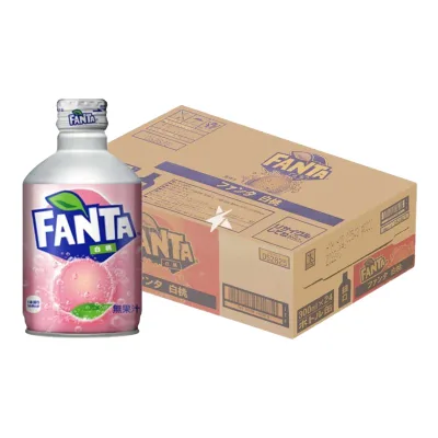 Japanese CoocaCola White Peach Soda Drinks 300ml Soft Drink Carbonated Fruity Grape Soda Water