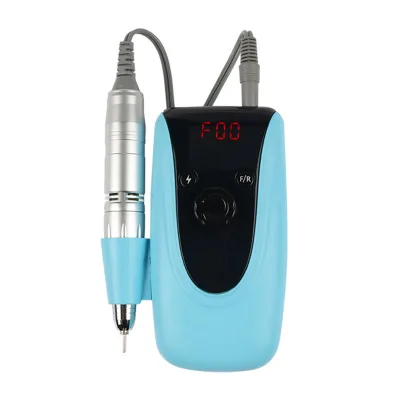 ZYZC Portable Desktop Rechargeable Nail Drill Machine 30000rpm Electric Private Label Made of Plastic