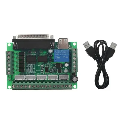 EParthub M _*-ACH3 Engraving Machine 5-ax _*-is Stepper Motor Driver Interface Board with Optocoupler Isolation and USB Cable