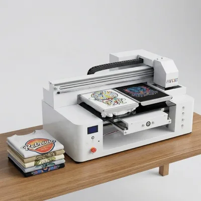 White Ink Circulation High Quality Automatic DTG Printer with 1/2/4/6 Stations for Cotton A1/A2/A3 Sizes Multicolor