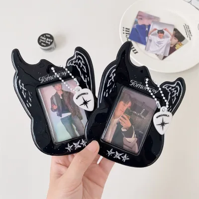 Kpop Photocard Holder Custom PC Cardhollder PVC Glitter Holographic Card Sleeve for Idol Card/3 Inch Photo