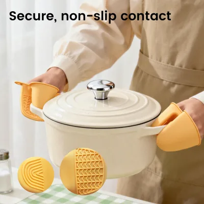 Silicone Heat Insulation Glove Kitchen Thickened Heat Resistant Clamp Tool Baking Microwave Oven