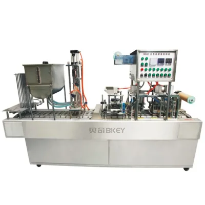 Hot Selling Industrial Automatic Plastic Cup Jelly Yogurt Ice Cream Cup Filling Machine for Sale