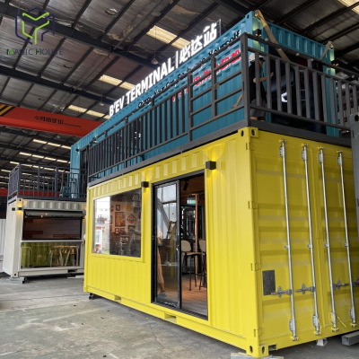 Cafe Bar Design Mobile Two Story With Kitchen Equipment Street Business Container Bar