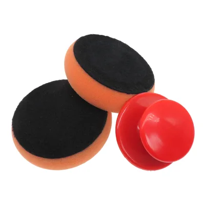 Car Wax Applicator Pads Kit Soft Sponge Applicators Foam Waxing Pad with Grip Handle for Car Polishing and Cleaning